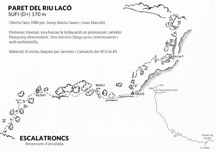 Ressenya de la via Sufi a la Paret del Riu Lacó